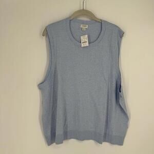 J.crew  Top tank 3x blue sweater shell sleeveless plus size office business